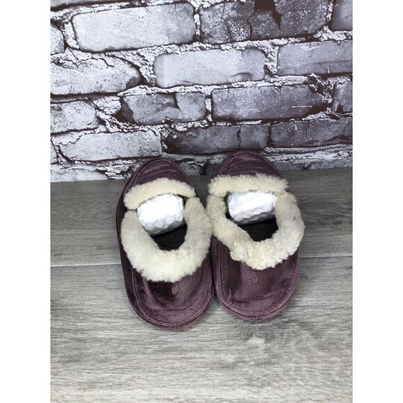 OluKai Ku'una Lanui Red Ginger Velvet Sheep Fur Slippers Women’s Sz 10M US/40EU - Picture 5 of 16